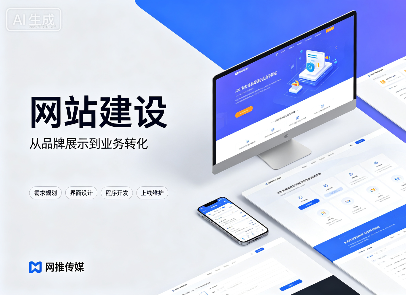 网站建设与小程序开发示意图